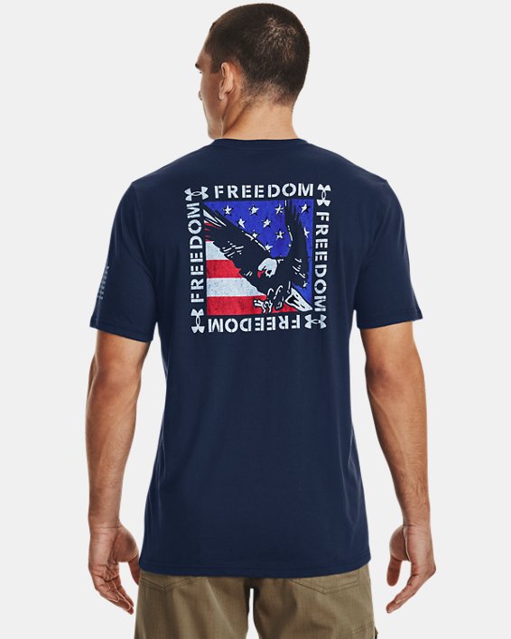 Men's UA Freedom Eagle T-Shirt, Navy, pdpMainDesktop image number 1